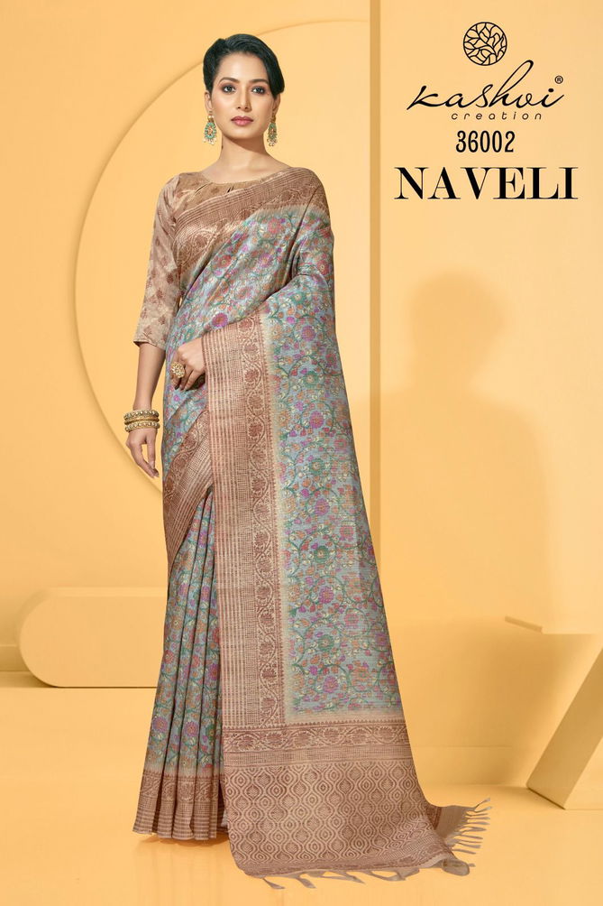 Kashvi Naveli Handloom Silk Wholesale Designer Sarees Catalog